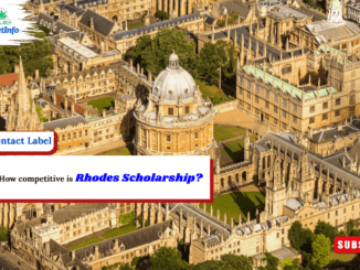 How competitive is Rhodes Scholarship?