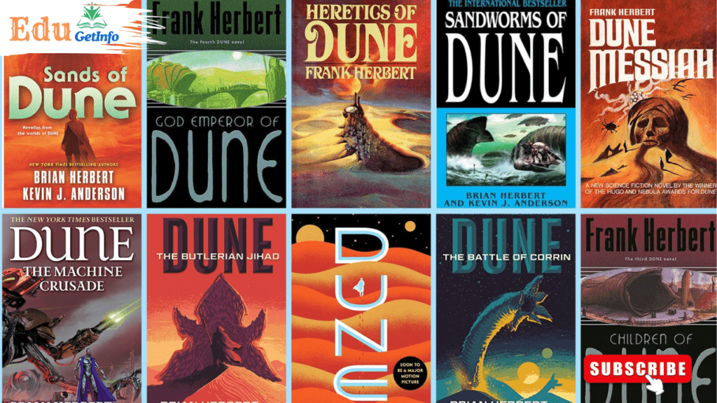 Is Dune trilogy or 6 books. This is an image of 10 main books.